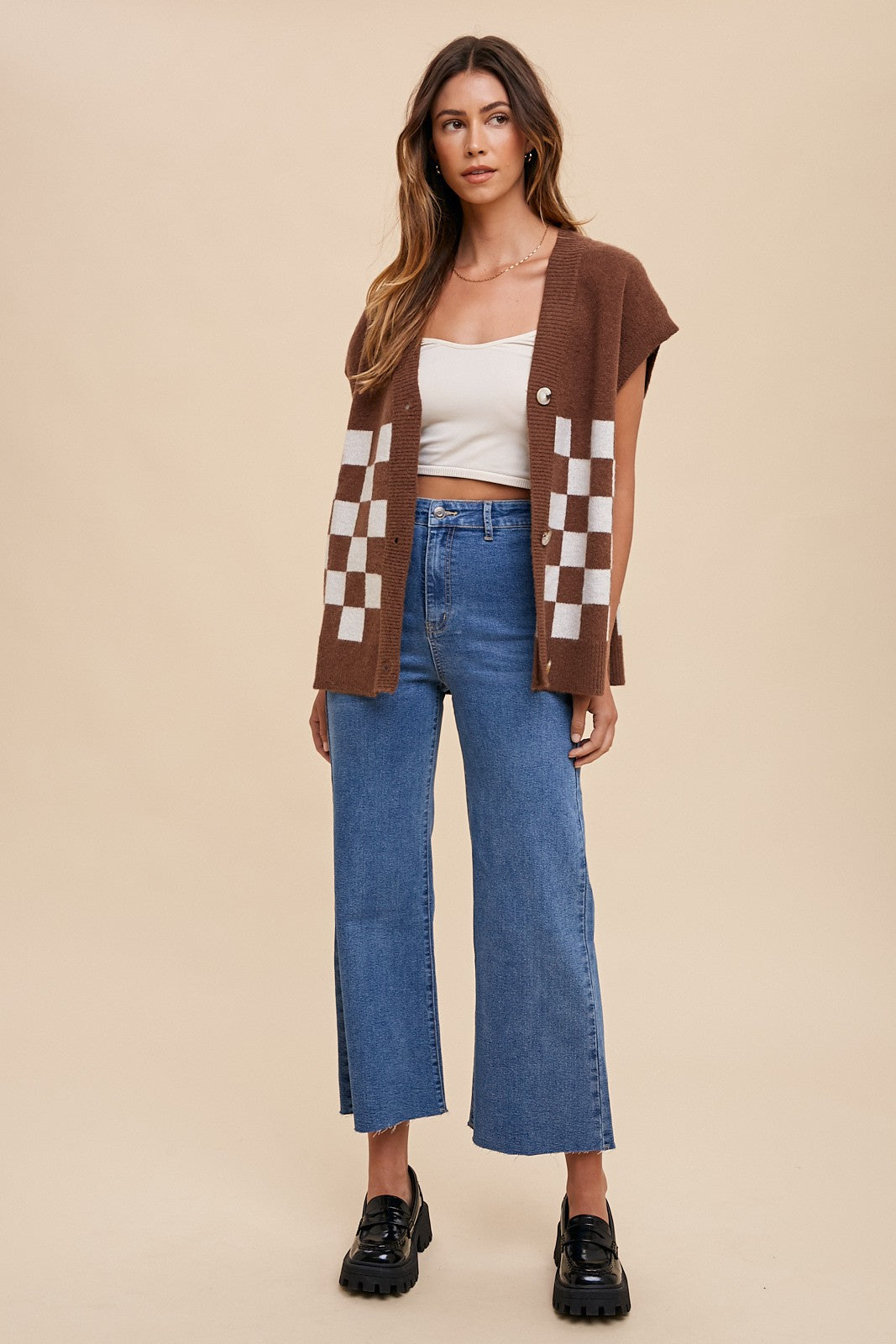 Checker Sweater Vest