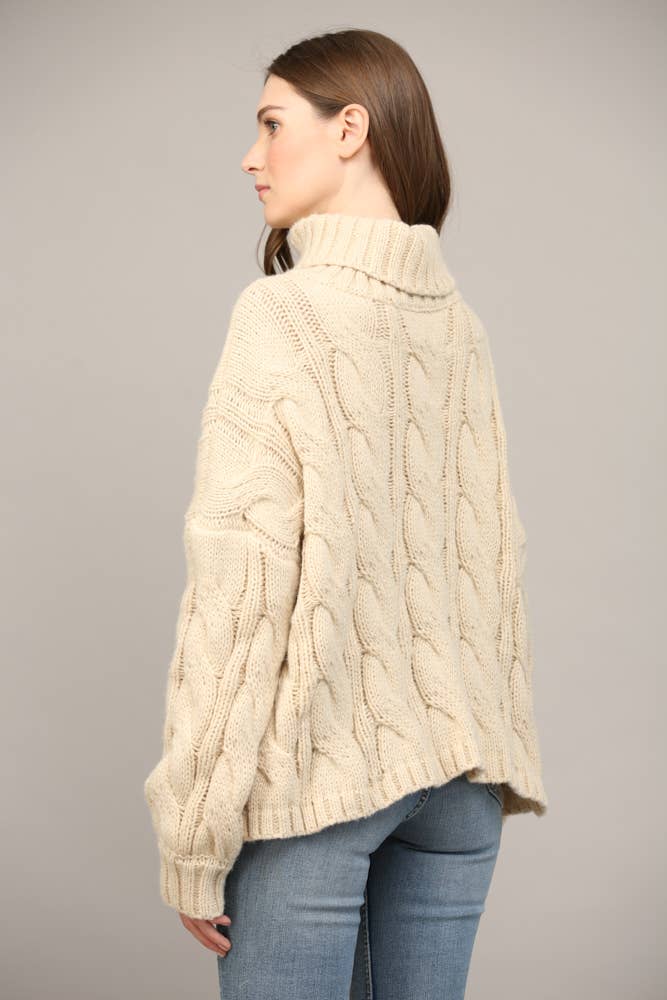 Cable Knit Turtleneck