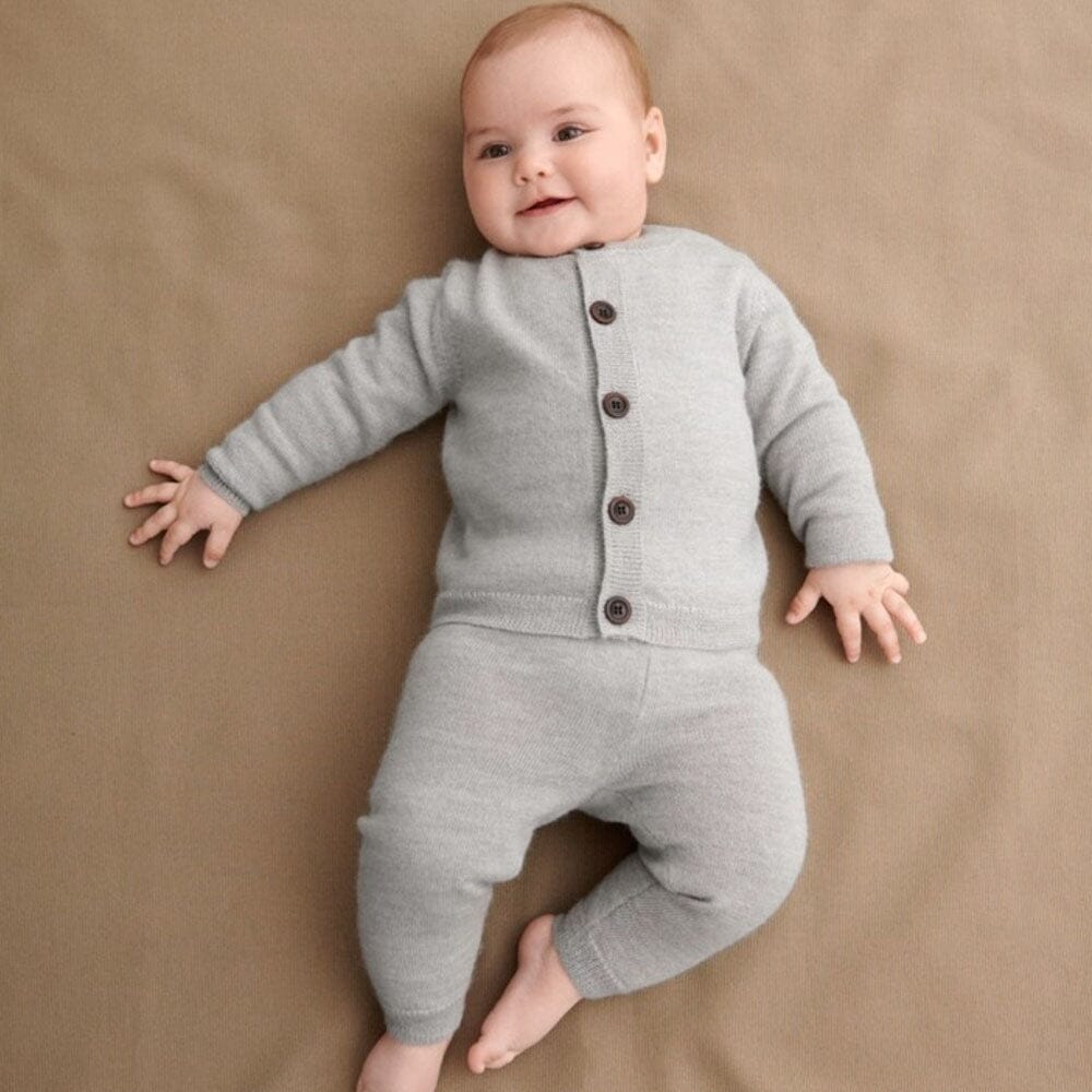 Baby Alpaca Cardigan & Pants - Camel Melange - Mack & Harvie