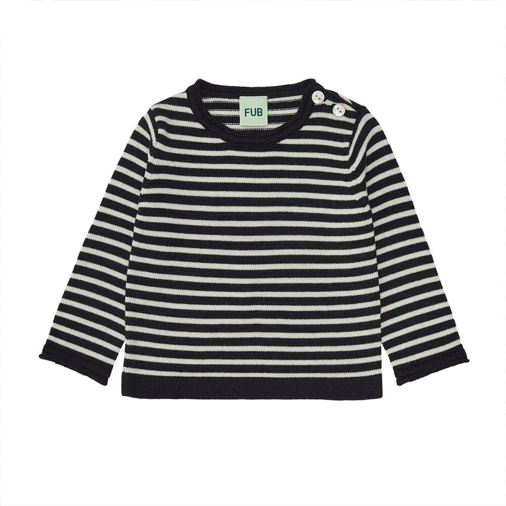 Baby Classic Sweater - Dark Navy/Ecru - Mack & Harvie