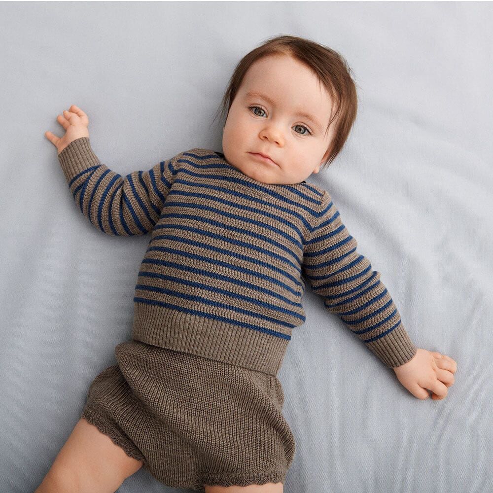 Baby Rib Sweater - Beige Melange - Mack & Harvie
