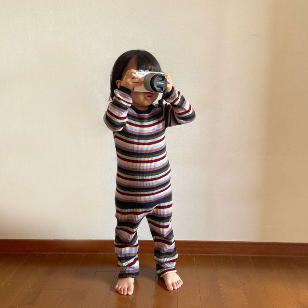 Baby Rib Sweater & Leggings - Multi Stripe - Mack & Harvie