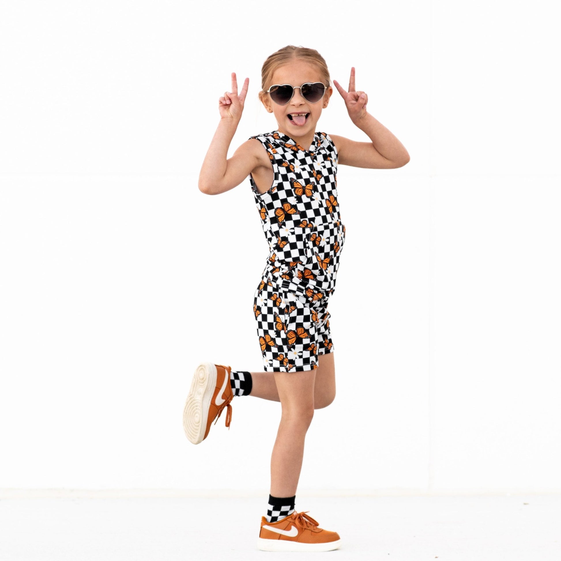BAMBOO HOODIE TANK - Butterflies - Mack & Harvie