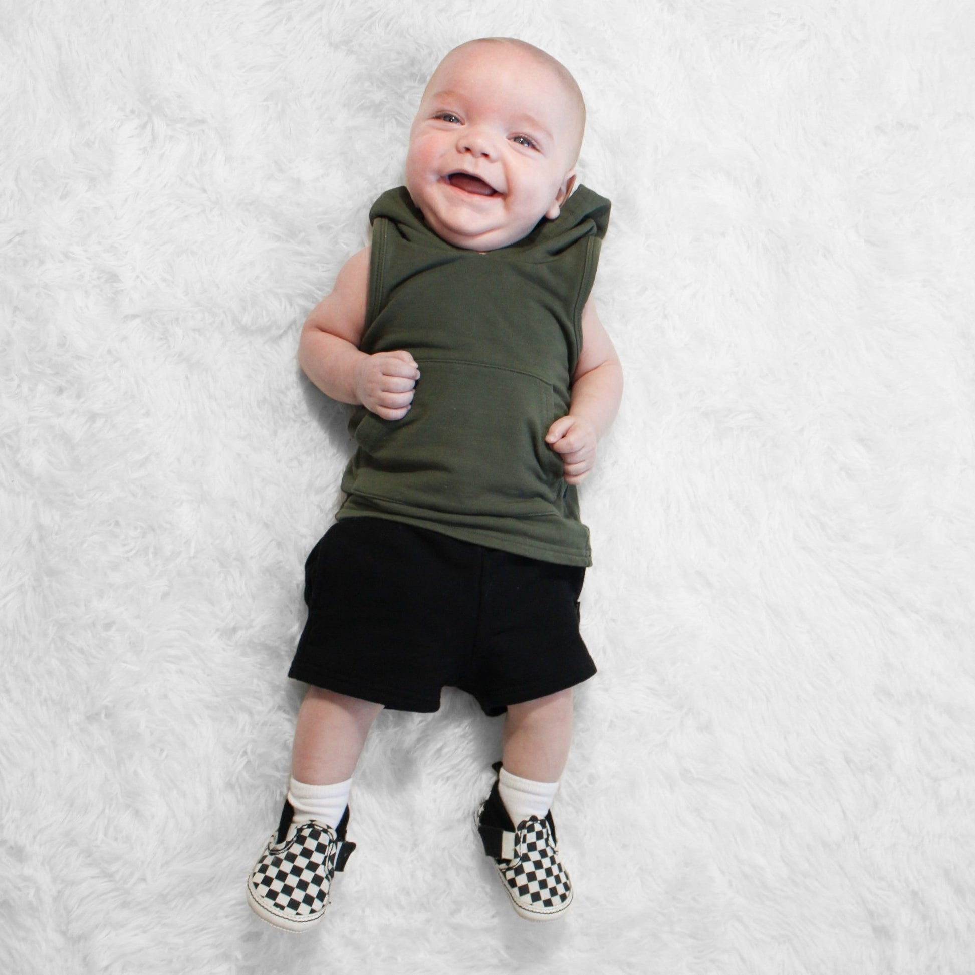 BAMBOO JOGGER SHORTS - Midnight Black - Mack & Harvie