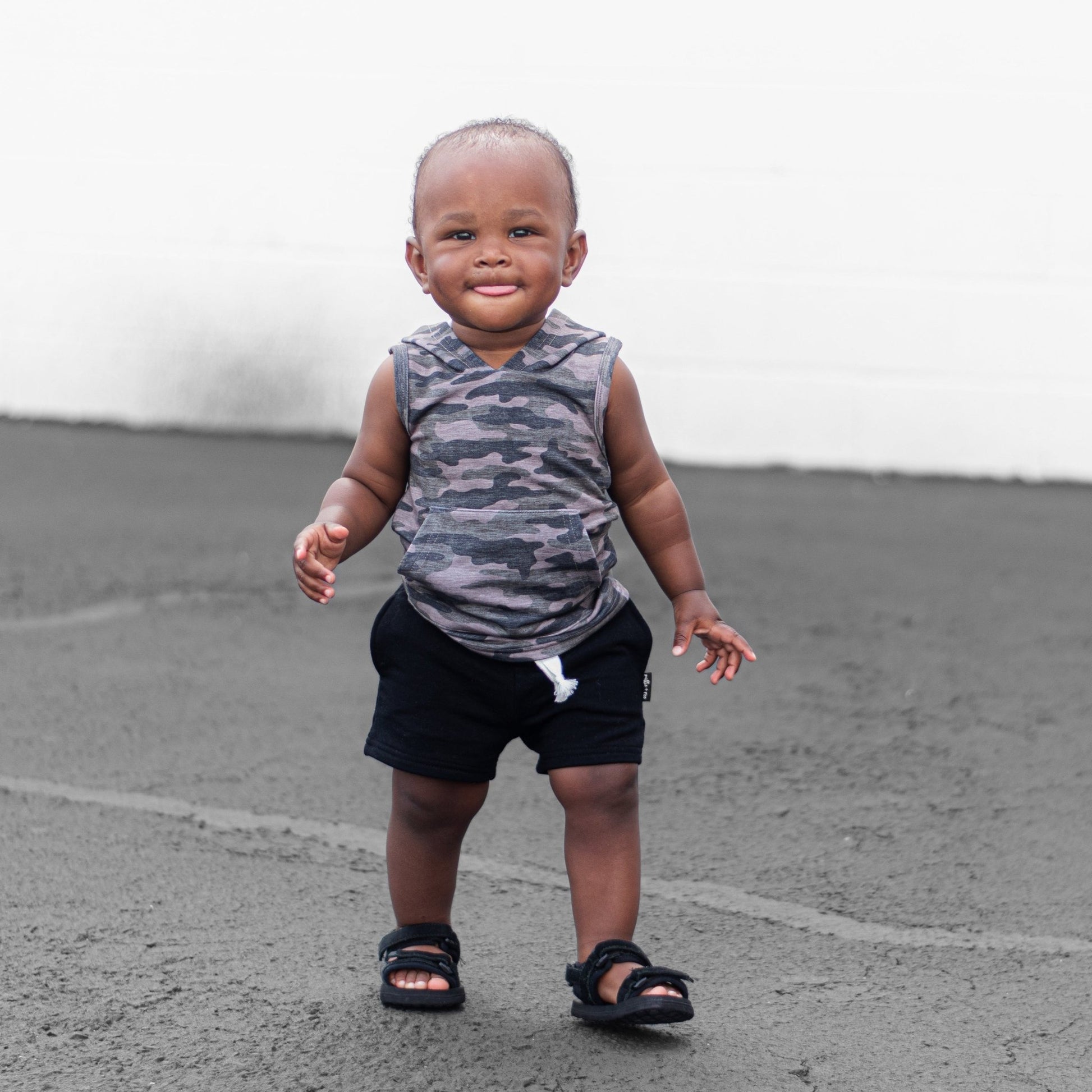 BAMBOO JOGGER SHORTS - Midnight Black - Mack & Harvie
