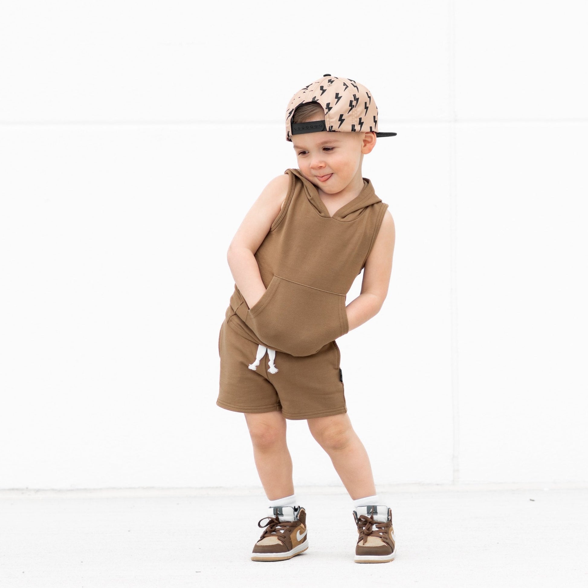 BAMBOO JOGGER SHORTS - Mocha - Mack & Harvie