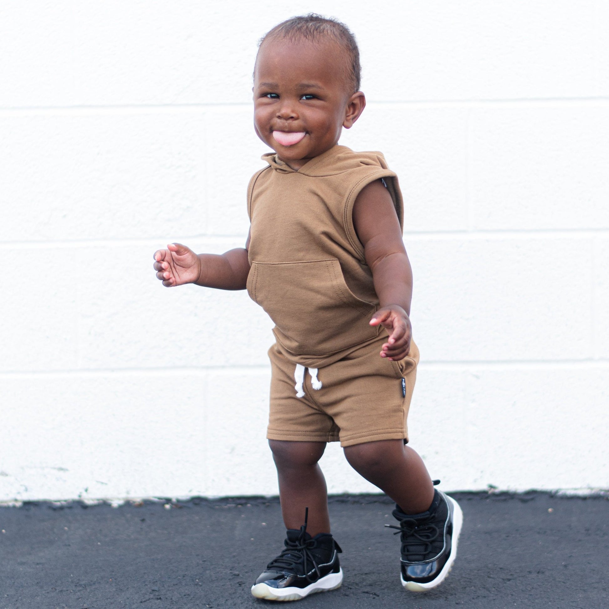 BAMBOO JOGGER SHORTS - Mocha - Mack & Harvie