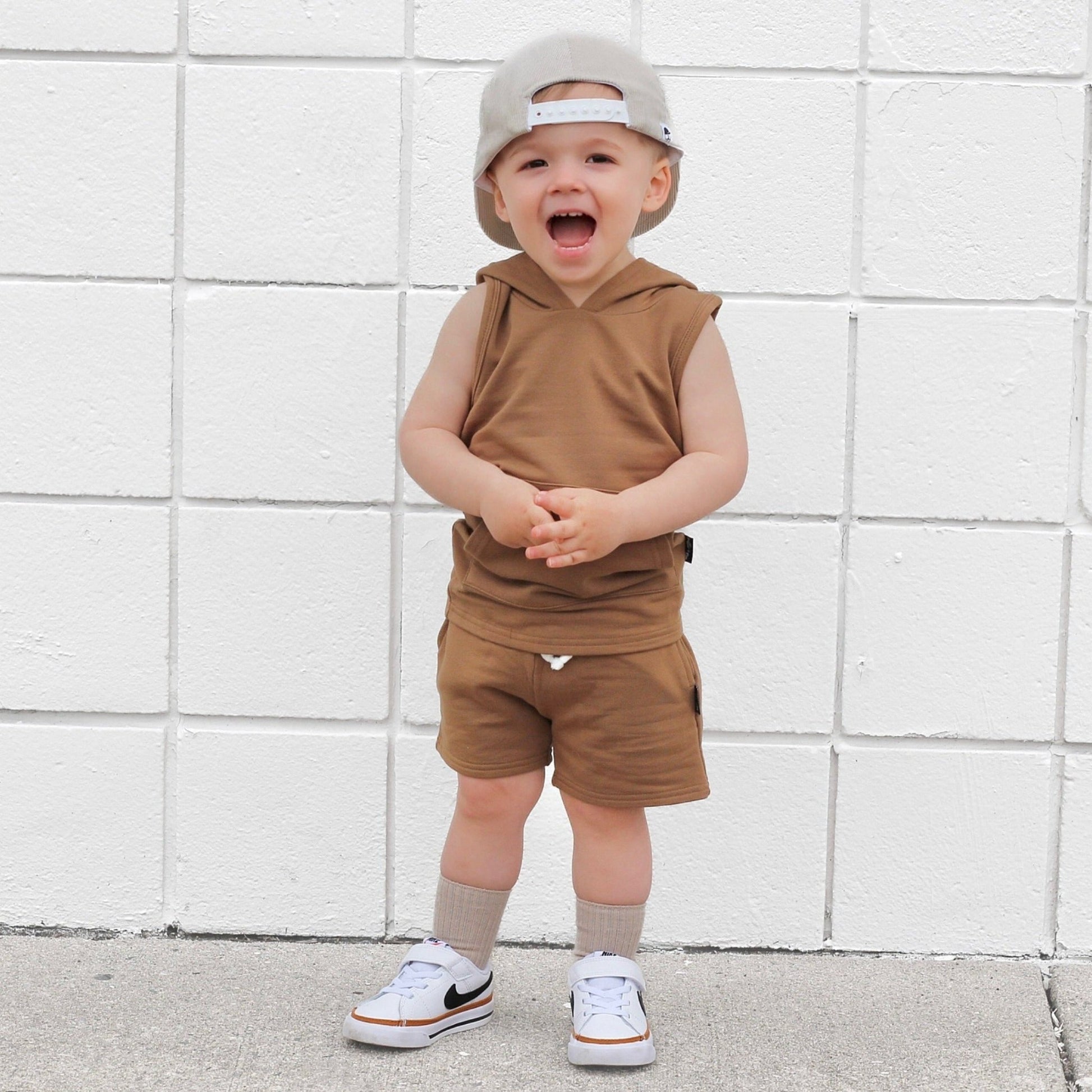 BAMBOO JOGGER SHORTS - Mocha - Mack & Harvie