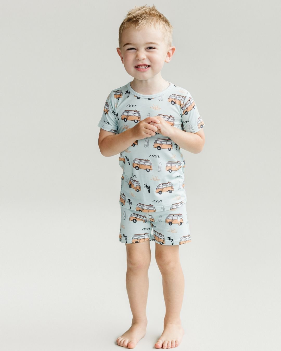 Bamboo Shorts Set | Retro Beach - Mack & Harvie