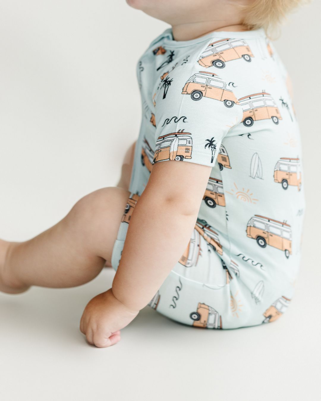 Bamboo Shorty Romper | Retro Beach - Mack & Harvie