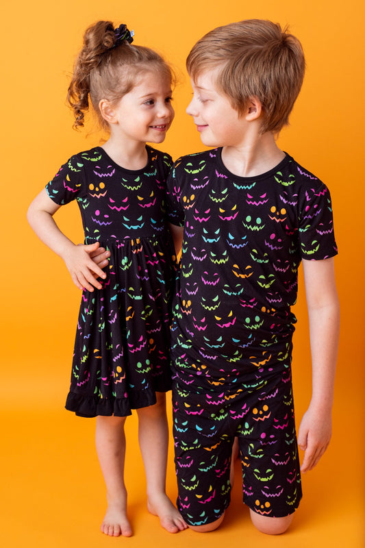 Halloween Night | Two-Piece Bamboo Short Sleeve Toddler & Kids Pajamas