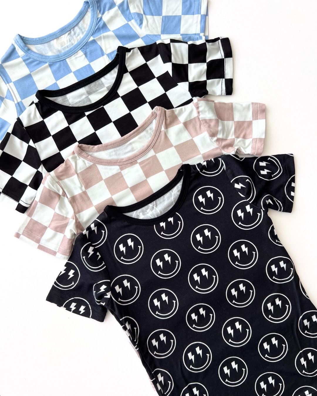 Bamboo Two Piece Shorts Set | Electric Smiley - Mack & Harvie