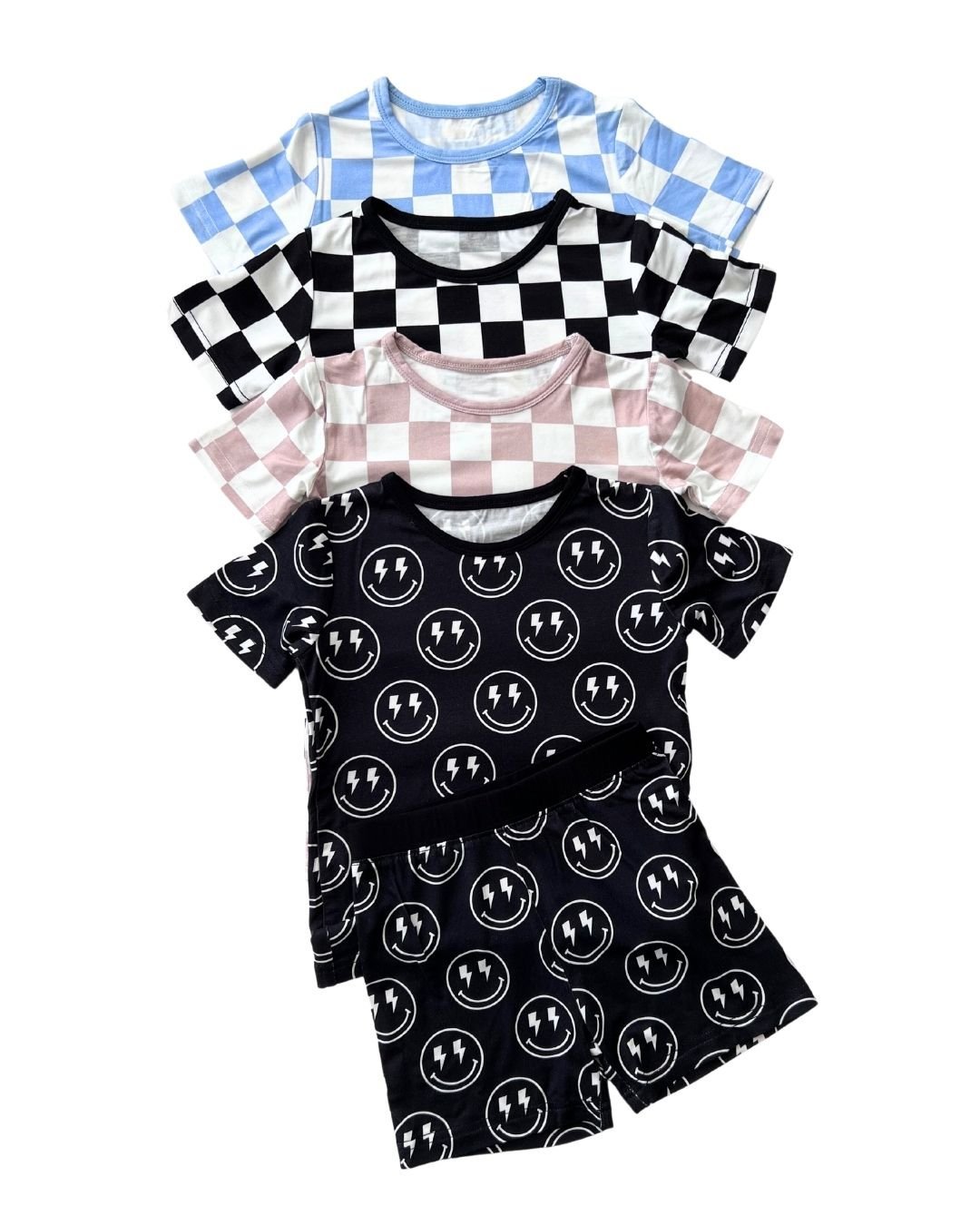 Bamboo Two Piece Shorts Set | Electric Smiley - Mack & Harvie