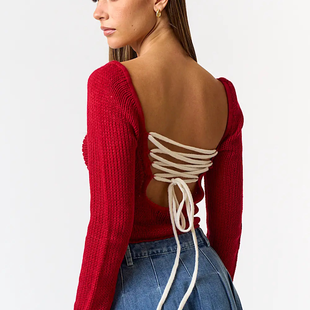Calvin Crop Sweater