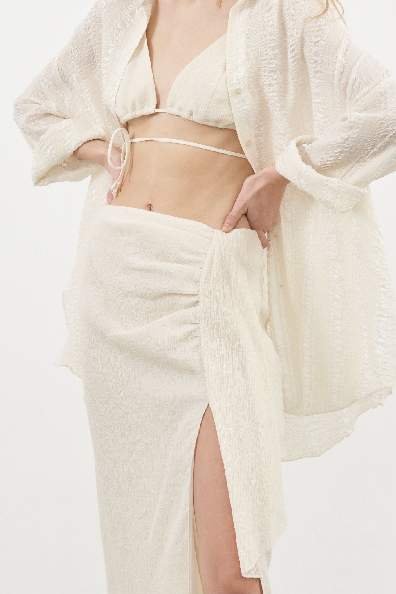 Bella Maxi Skirt - Natural - Mack & Harvie