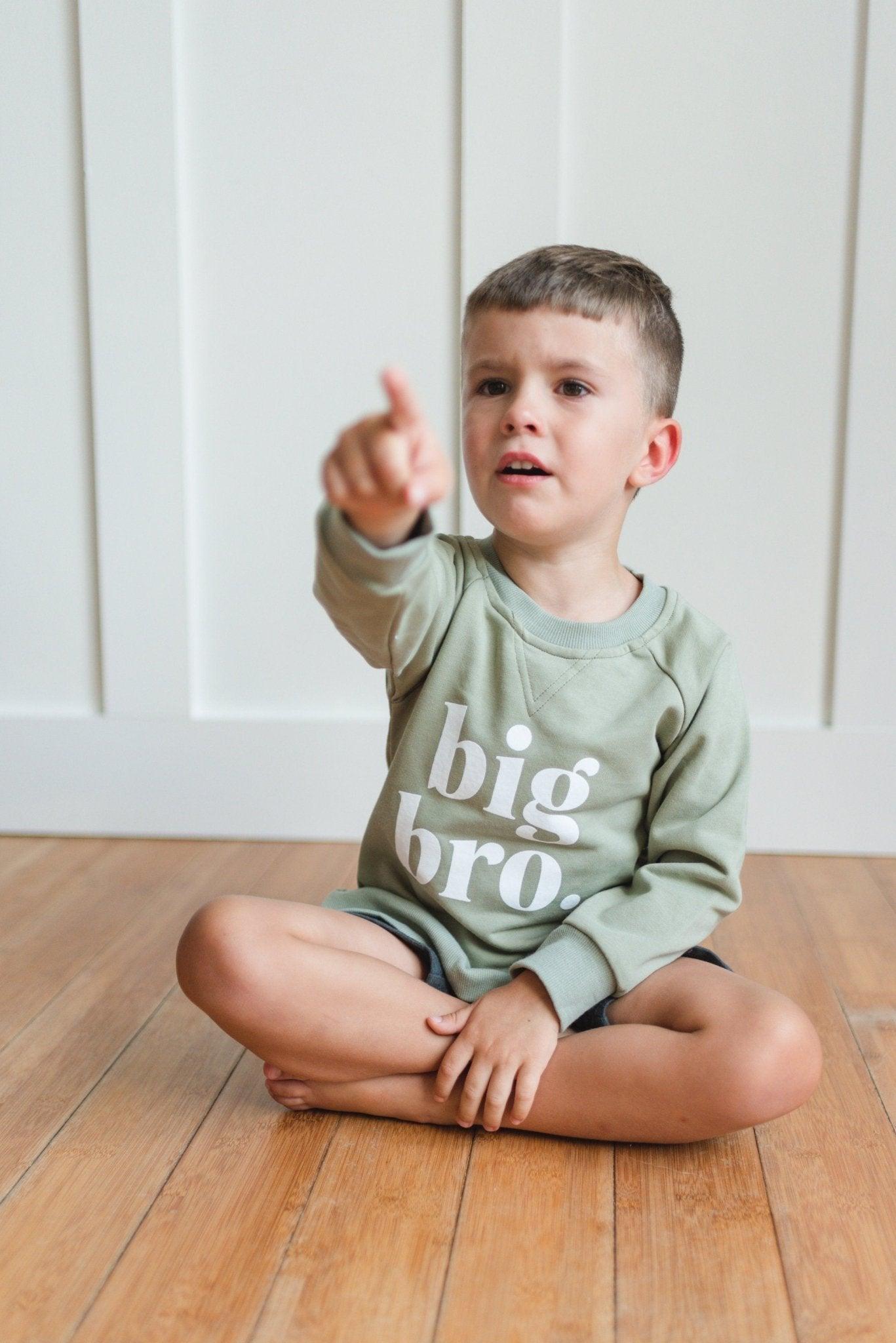 Big Bro Crewneck Sweatshirt *6-9 & 9-12 months left