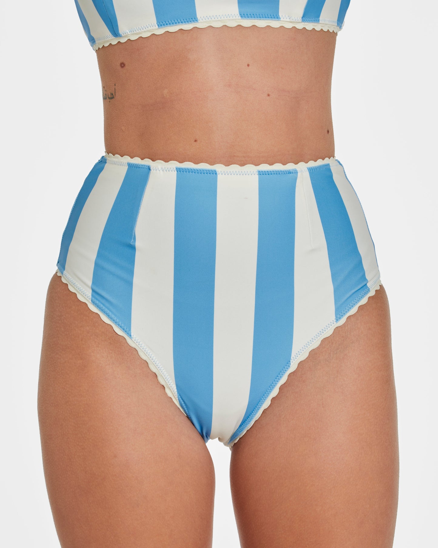Cabana Stripe Bikini (Blue Poppy)