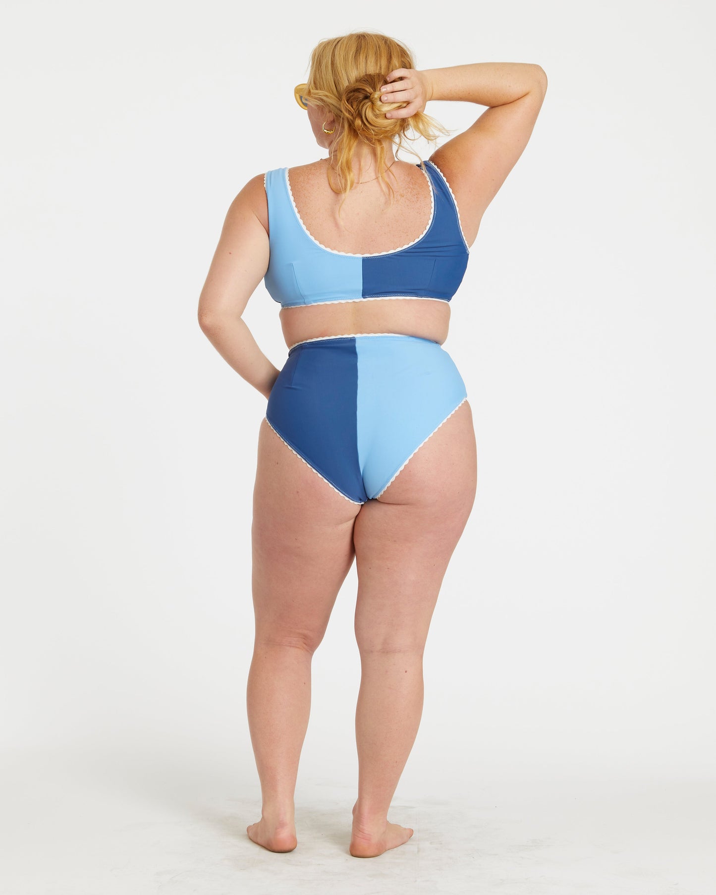 Two-Tone Bikini (Blue Poppy/Navy)