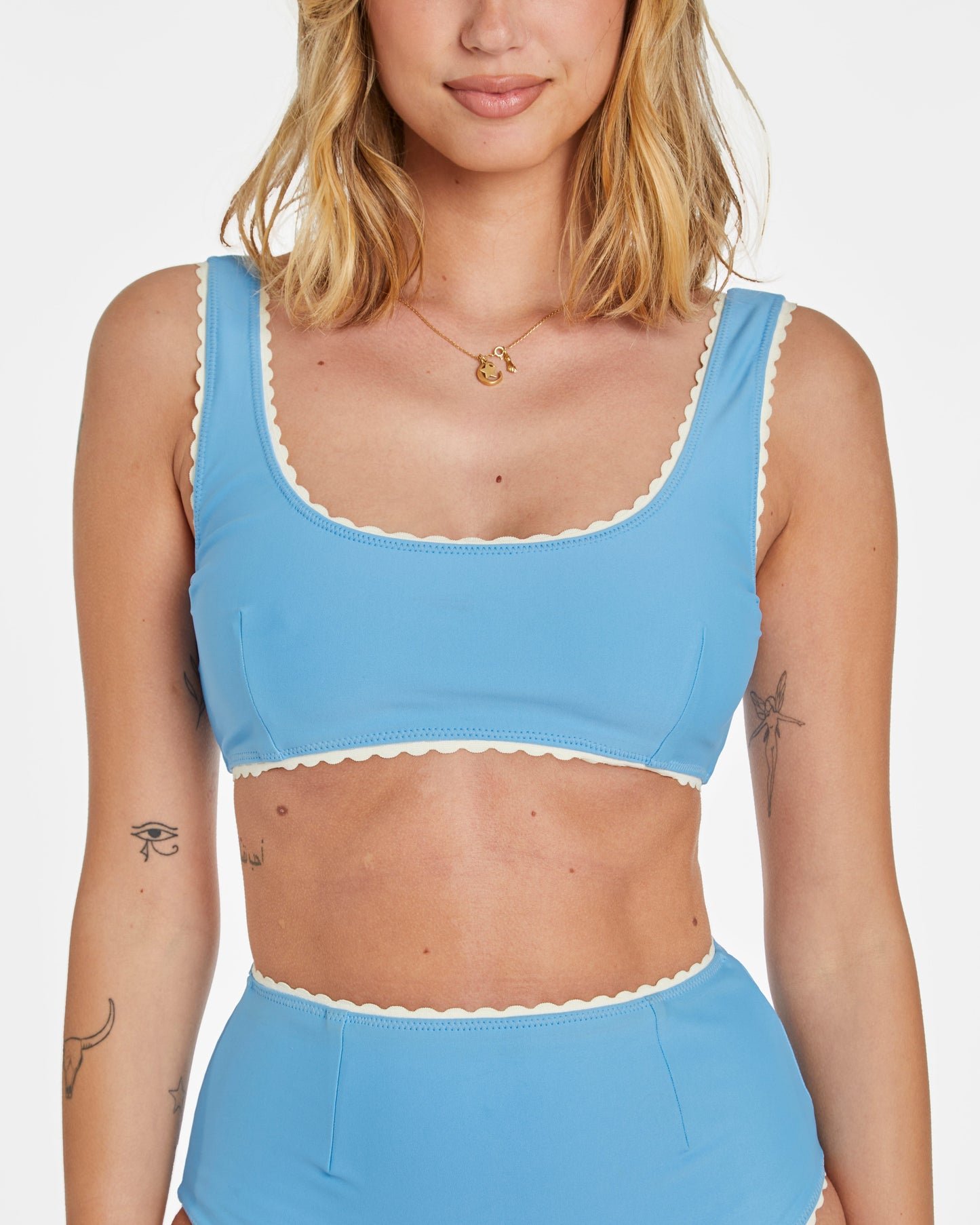 Cabana Stripe Bikini (Blue Poppy)