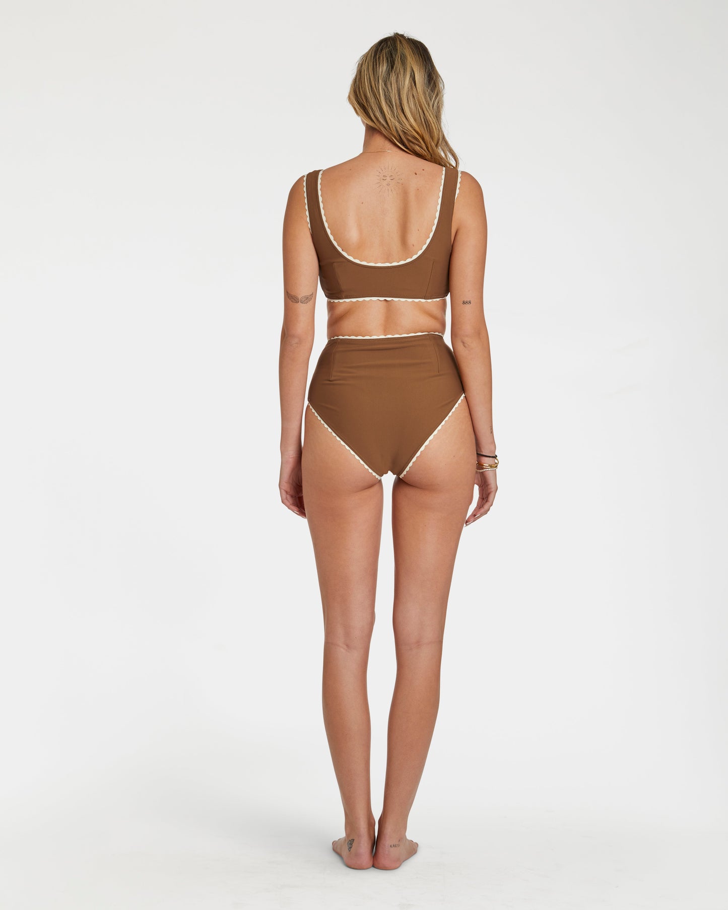 Polka Dot Bikini (Brown)