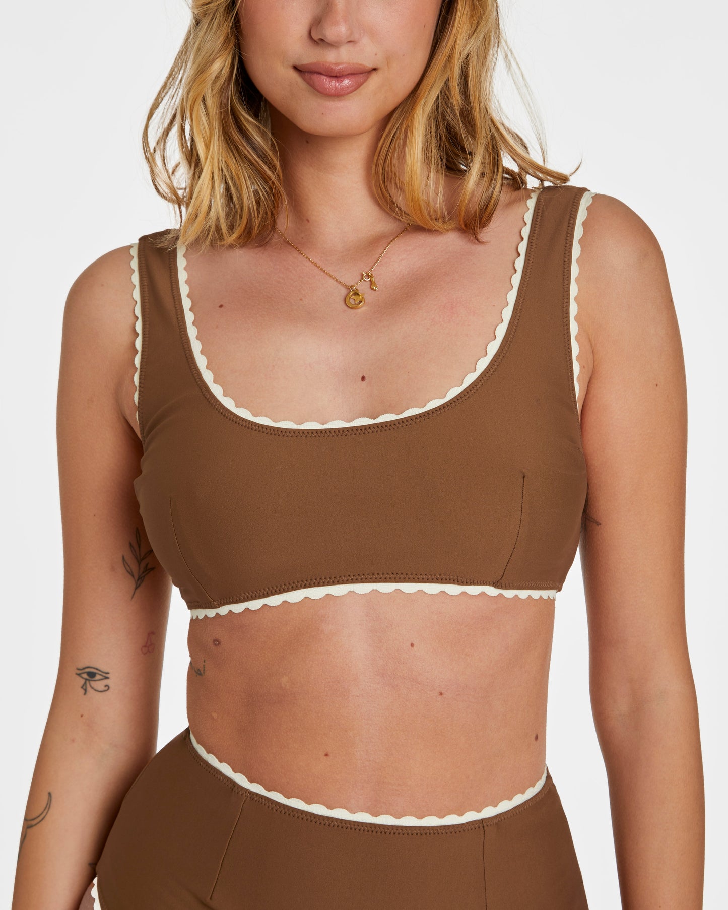 Polka Dot Bikini (Brown)