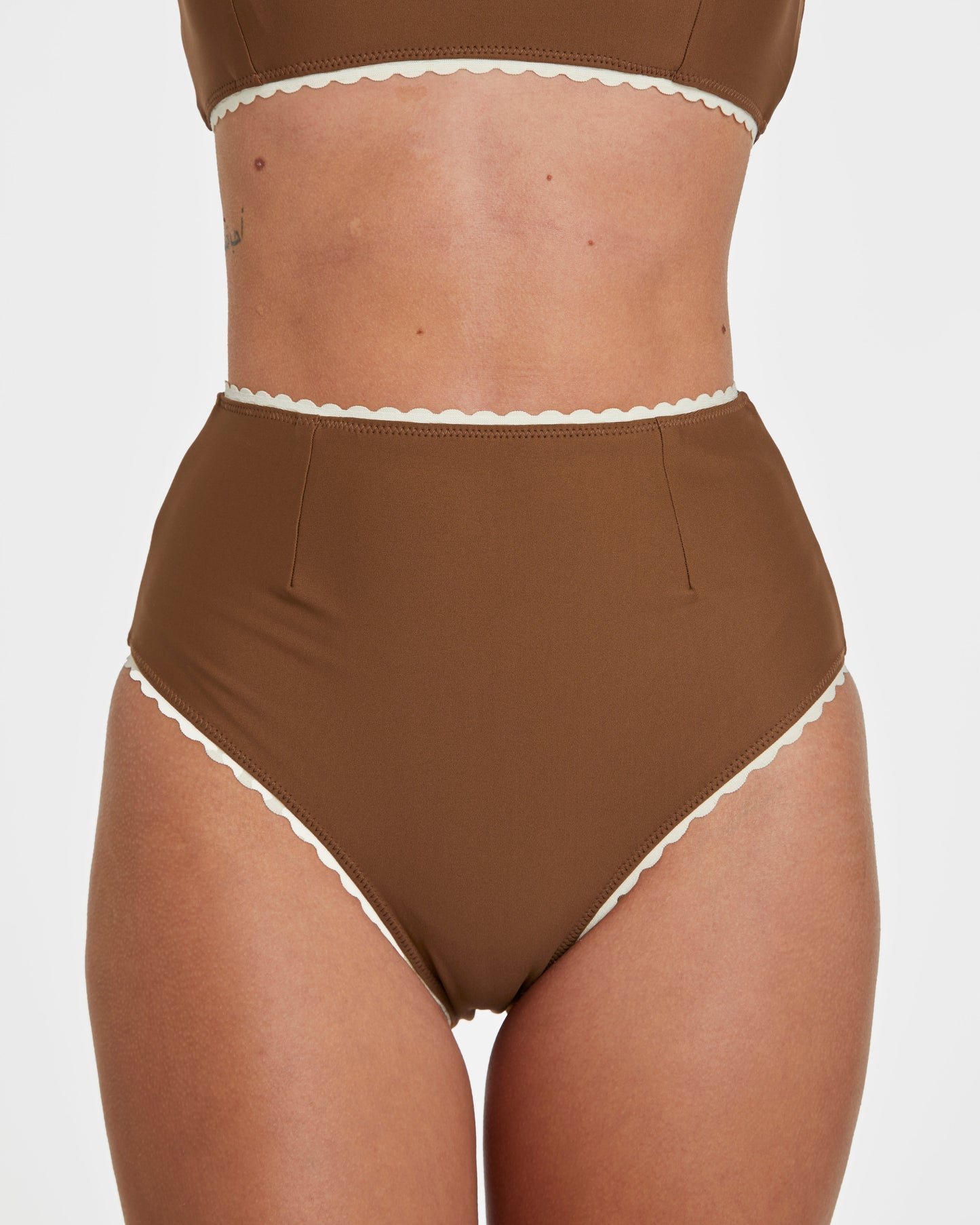 Polka Dot Bikini (Brown)