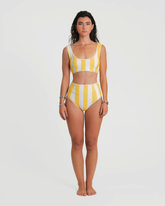 Cabana Stripe Bikini (Yellow)