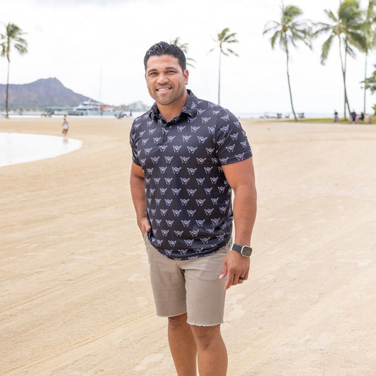 Black Shaka Men's Collared Shirt