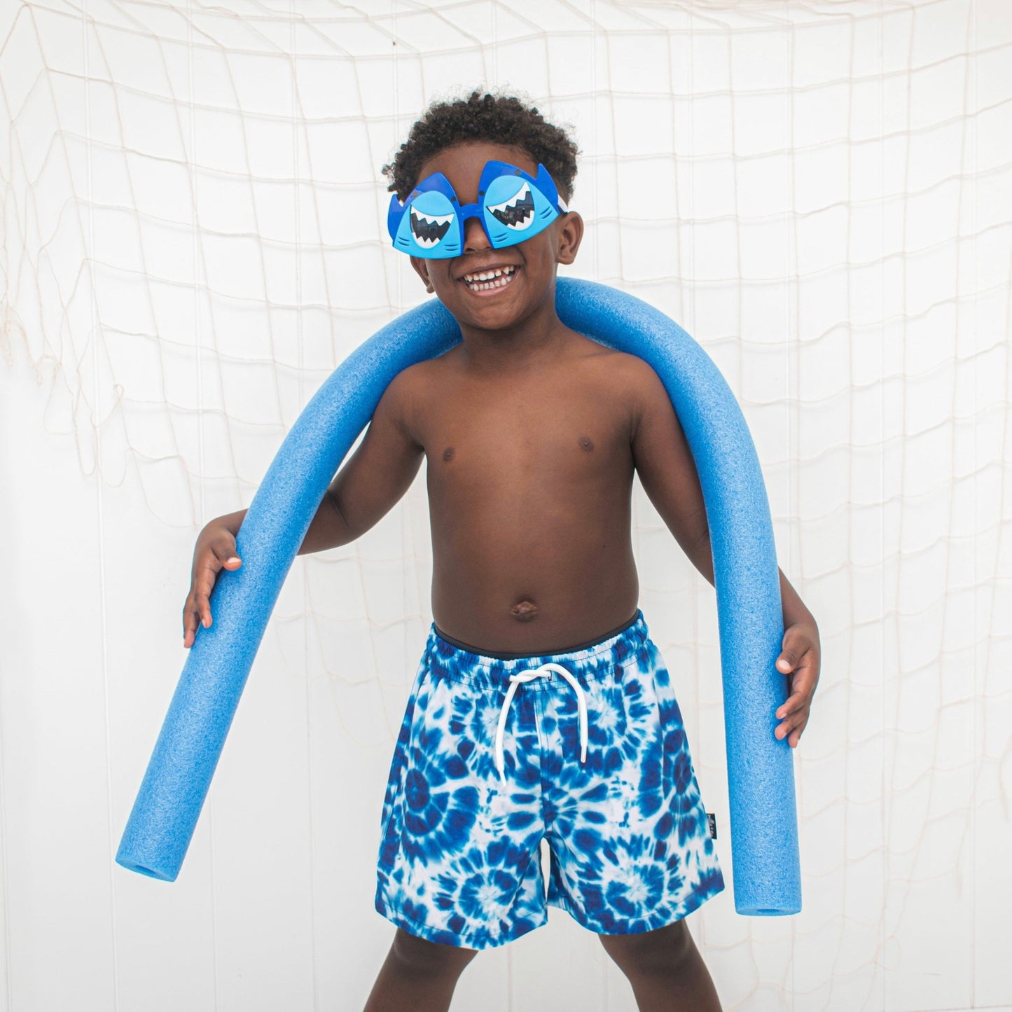 BOARD SHORTS- Blue Tie Dye - Mack & Harvie
