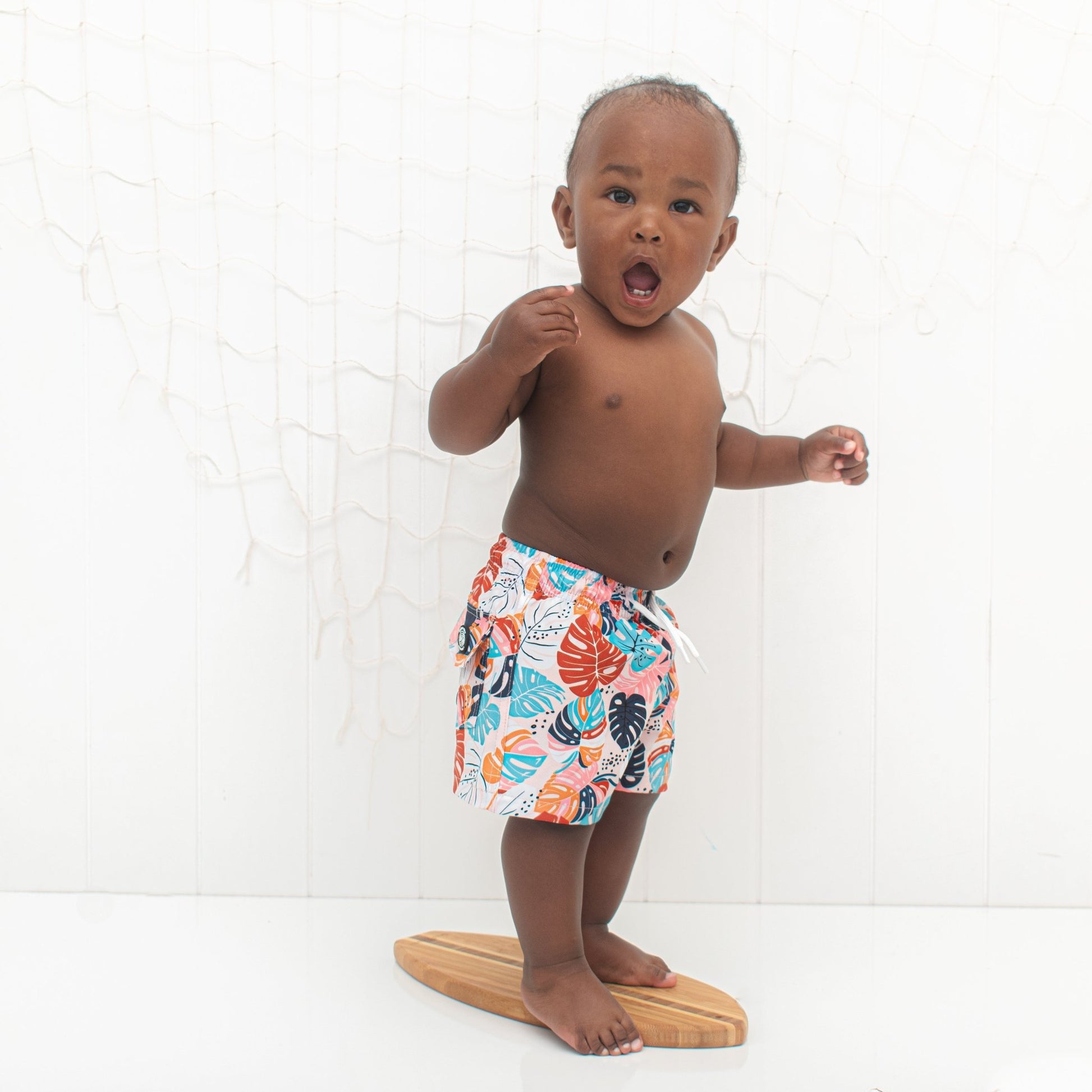 BOARD SHORTS- Monstera - Mack & Harvie