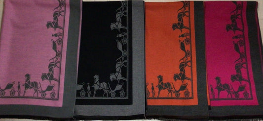 Border Print Equestrian Scarf - Mack & Harvie