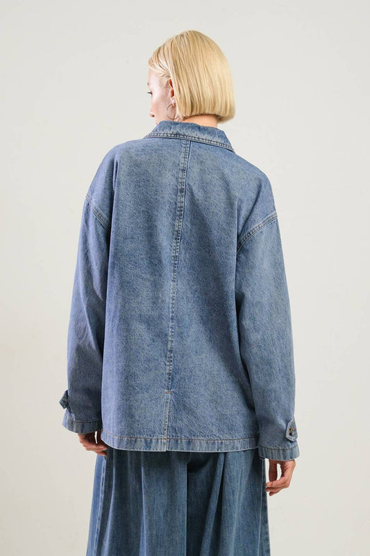 BREATHTAKING CHARM DENIM MIDI JACKET - Mack & Harvie