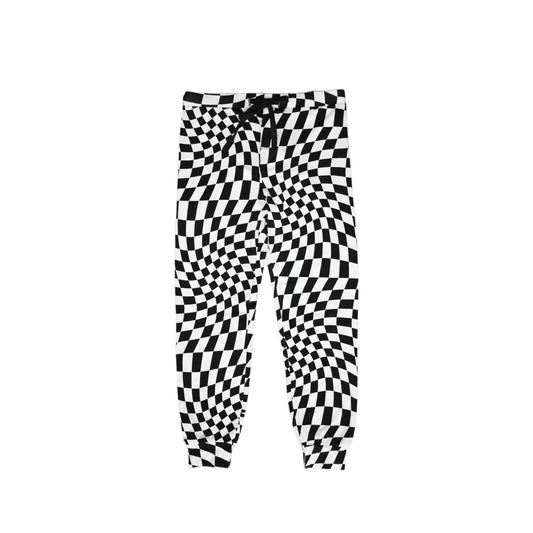 B&W Wavy Checker | Boy's Jogger