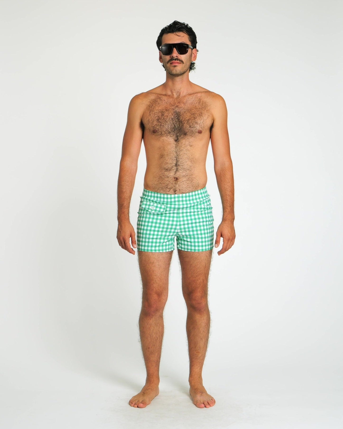 Gingham Cabana Trunk (Green)