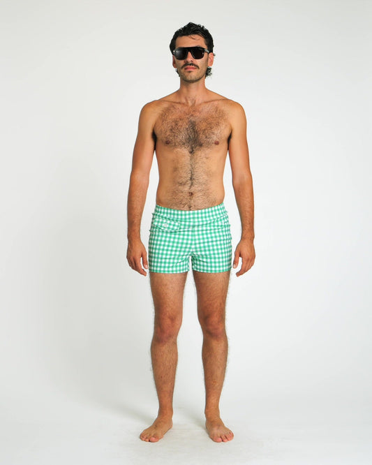Gingham Cabana Trunk (Green)