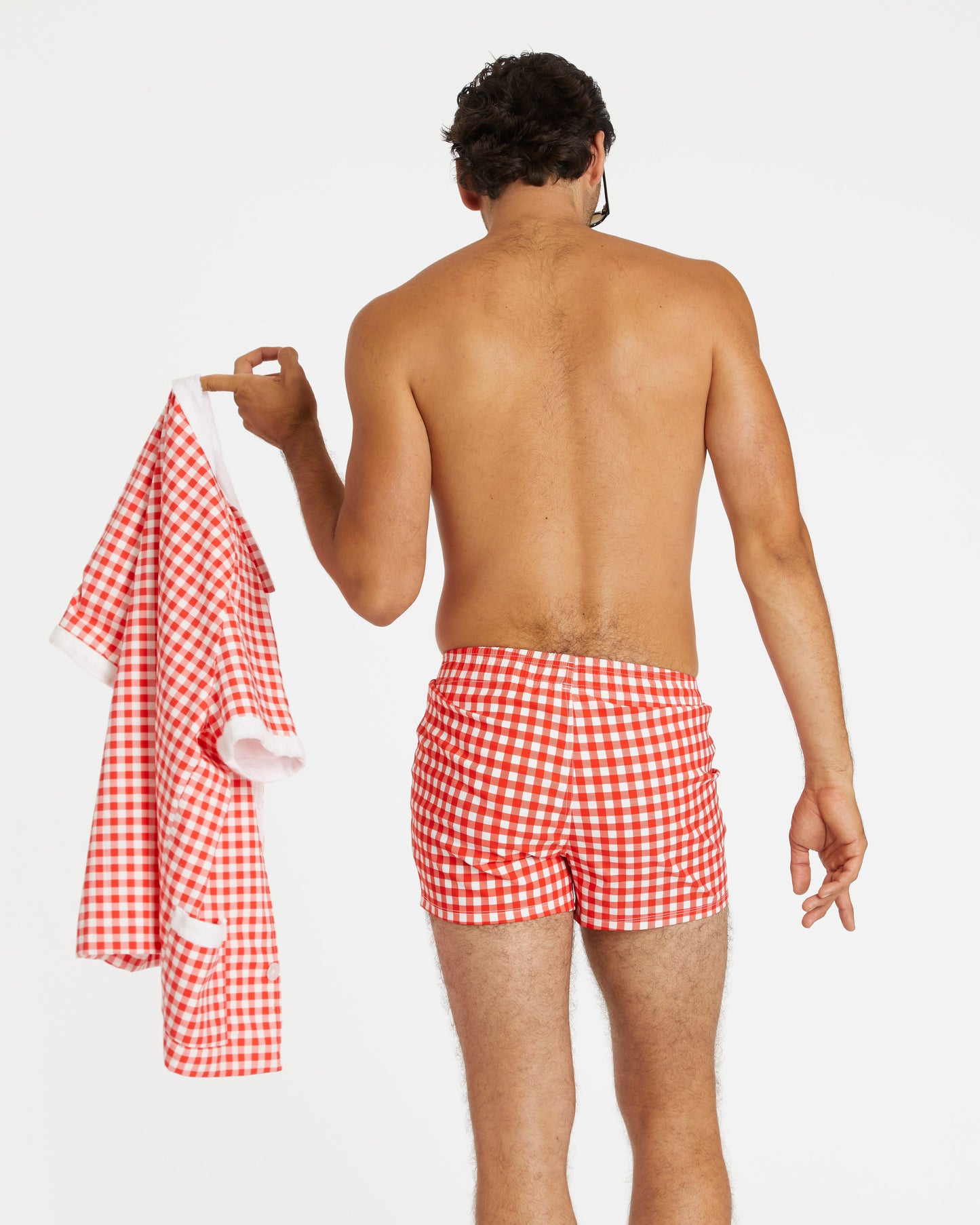 Gingham Cabana Trunk (Red)