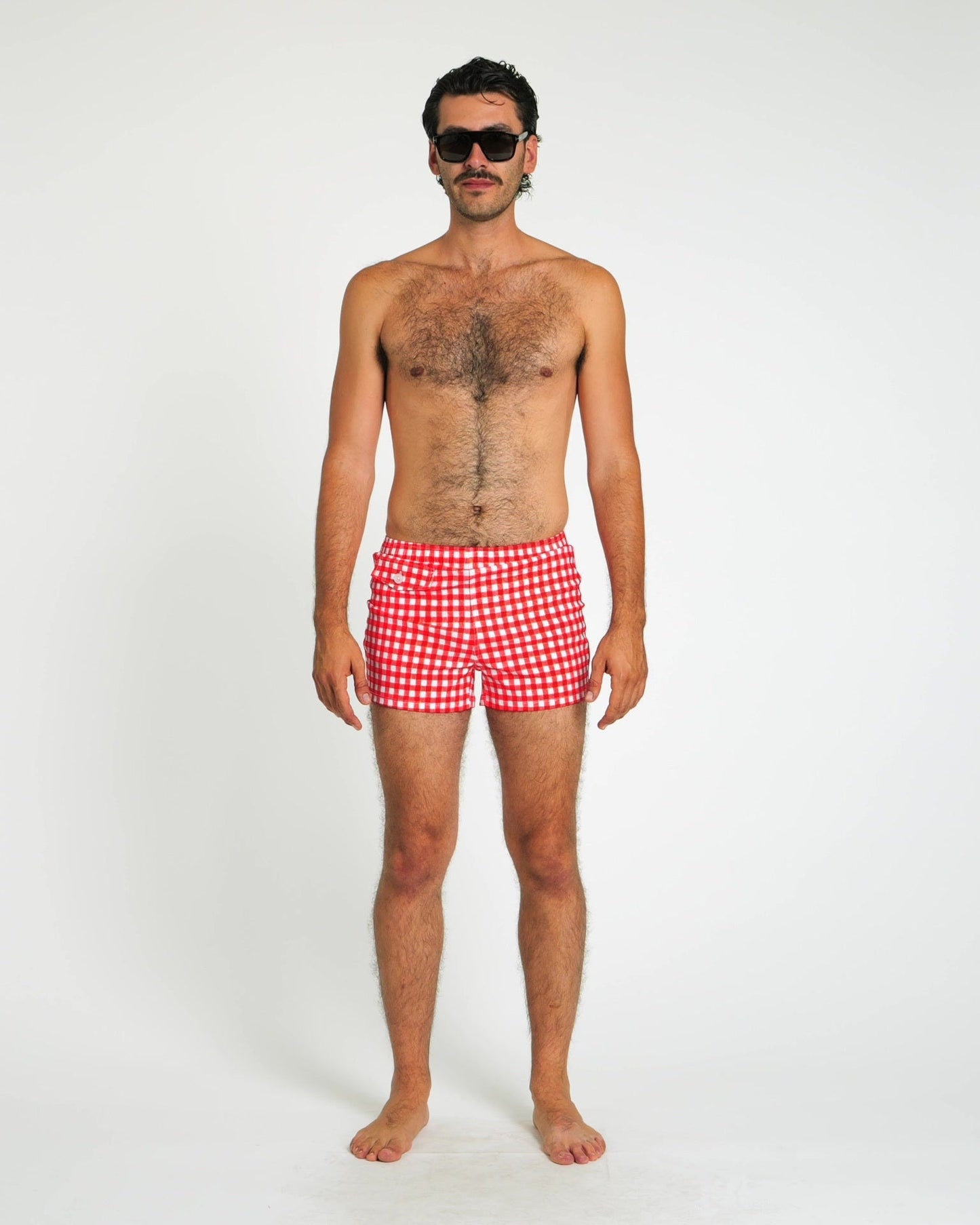Gingham Cabana Trunk (Red)