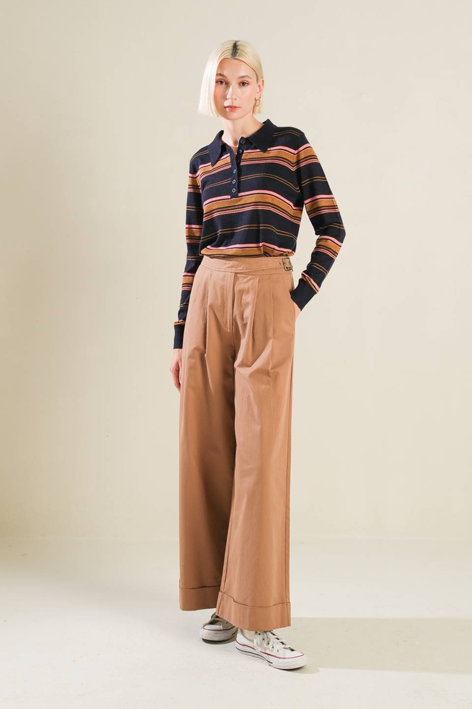 CALL IT FATE SWEATER POLO TOP - Mack & Harvie