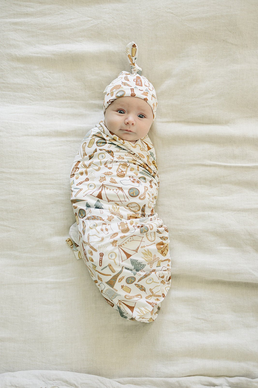 Camping Trip Bamboo Stretch Swaddle - Mack & Harvie