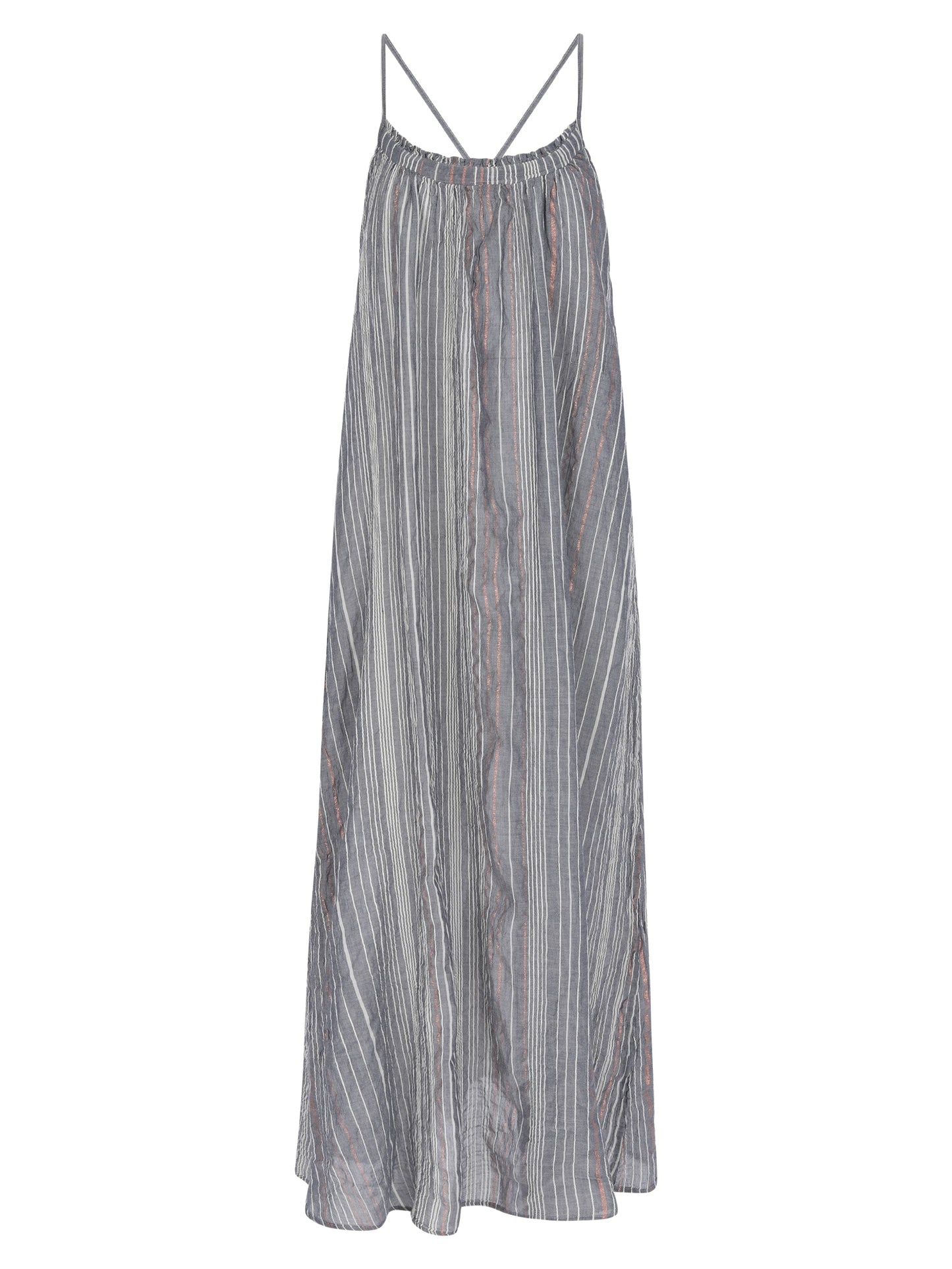 Canggu Maxi Dress - Navy With Stripes