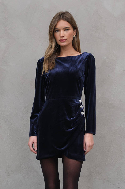 Jewel Velvet Dress