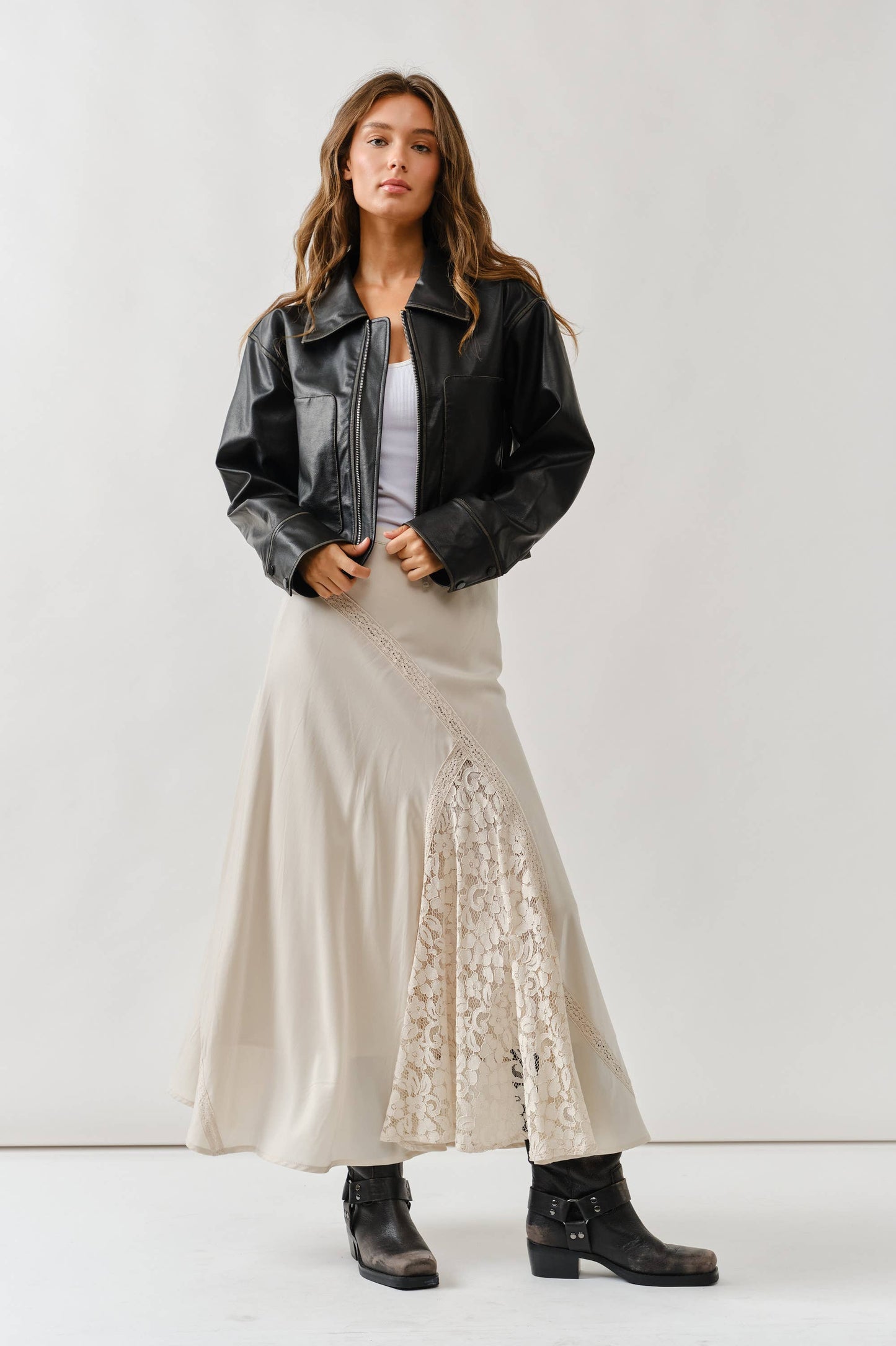 Brown Vintage Washed Leather Jacket