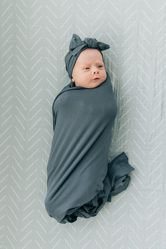 Charcoal Bamboo Head Wrap - Mack & Harvie