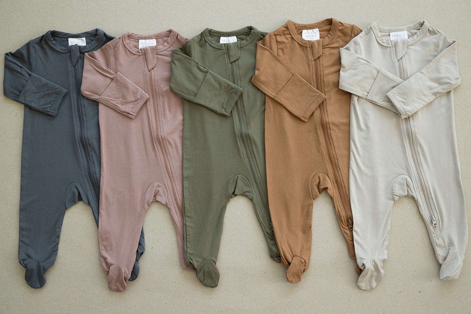Charcoal Bamboo Zipper - Mack & Harvie
