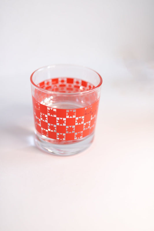 Checkered Burst Cocktail Glass | Special Release - Mack & Harvie