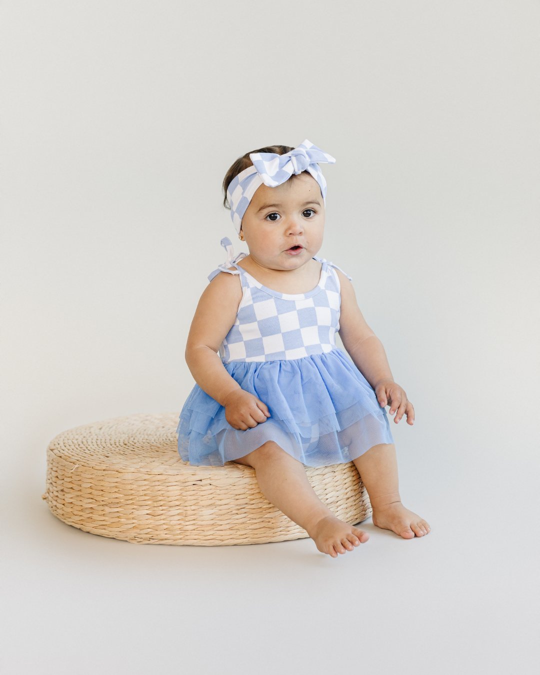 Checkered Headband | Blue - Mack & Harvie