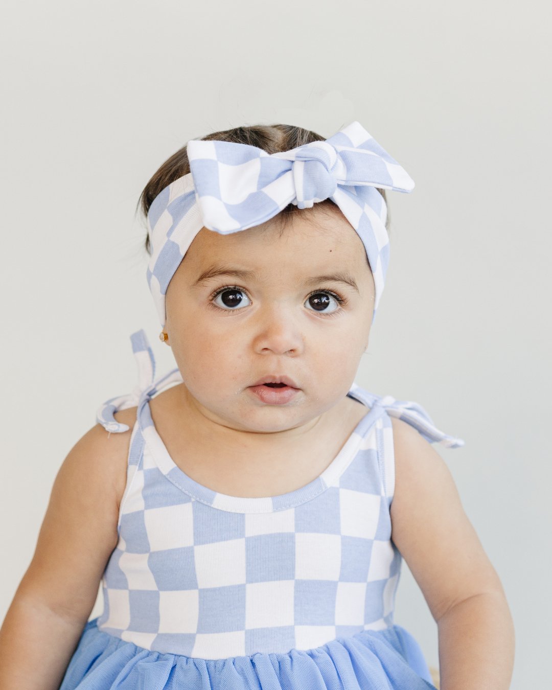 Checkered Headband | Blue - Mack & Harvie