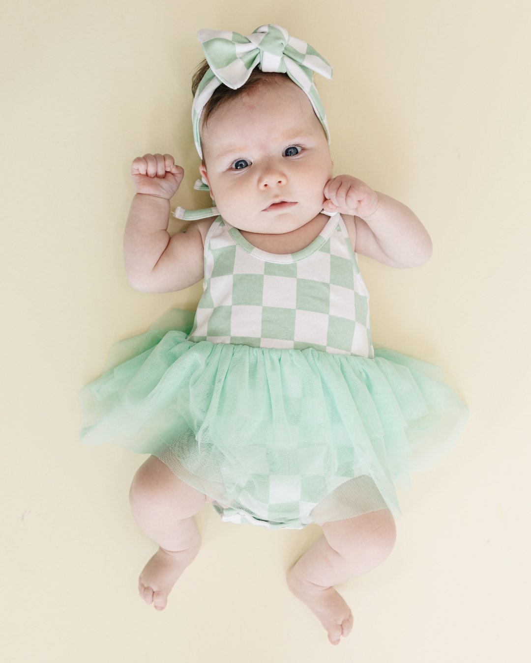 Checkered Headband | Mint - Mack & Harvie