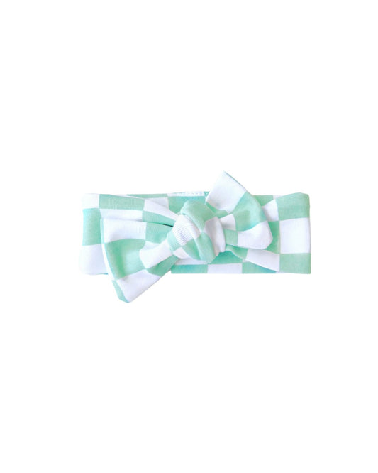 Checkered Headband | Mint - Mack & Harvie