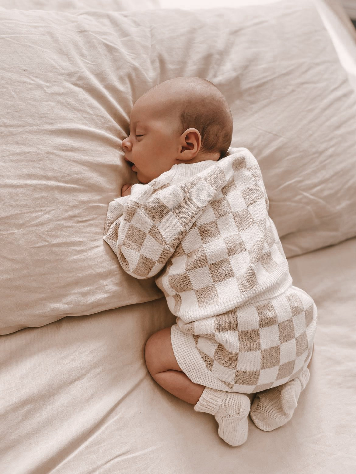 Checkered Jacquard Pullover Sweater - Mack & Harvie